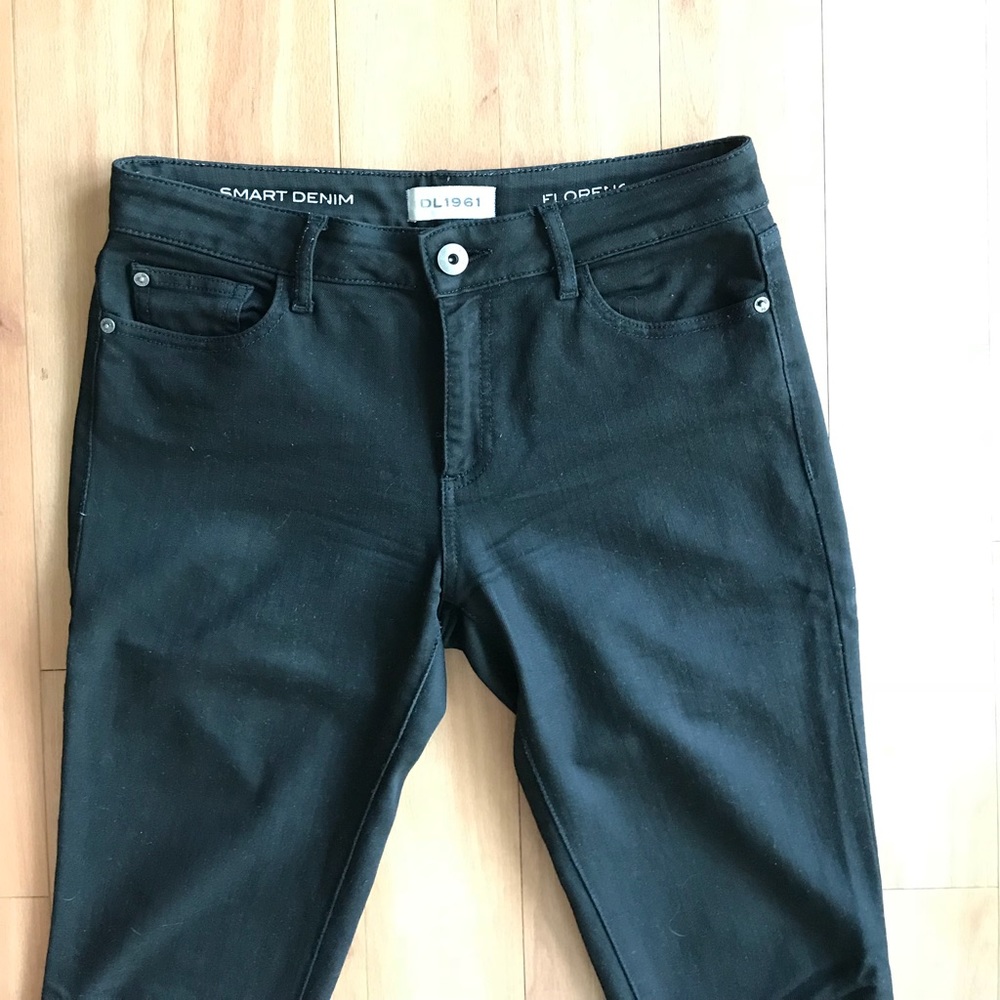 DL 1961 FLORENCE Skinny Jeans, Black, Size 29